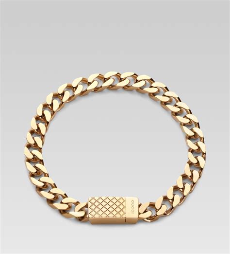 18k gold filled gucci bracelet|Gucci bracelets for men gold.